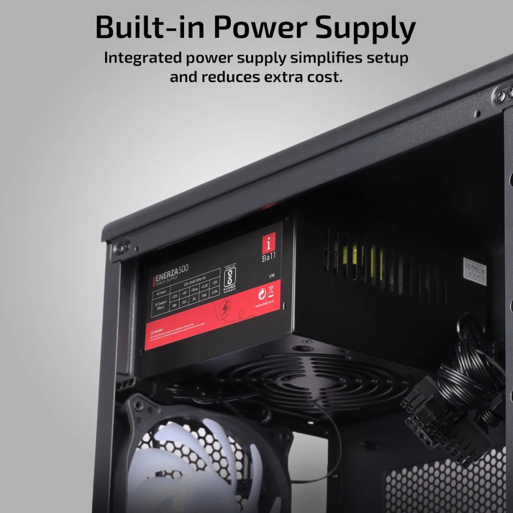 Iball Cabinet With Smps MT : 30 Black view 5